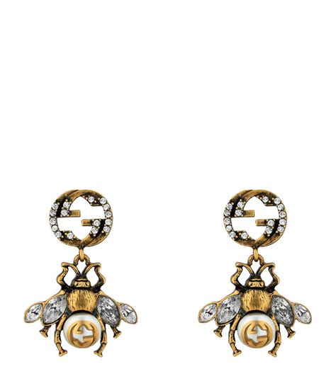 what earrings to wear with gucci bee|gucci earrings double g.